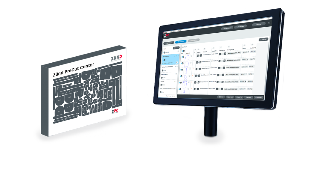 Nouveauté Zünd !!! Le PreCut Center ZPC de Zünd simplifie la création de fichiers de découpe